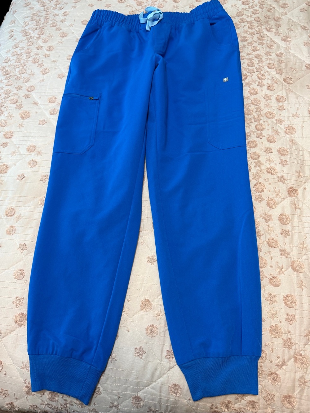 FIGS FIONx Zamora Jogger Scrub Pants - Royal Blue (Size Medium Regular)